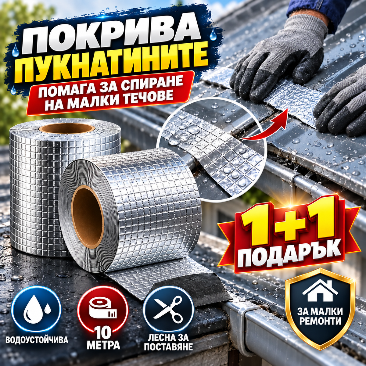 1+1 БЕЗПЛАТНО Уплътнителна Лента SealFix™