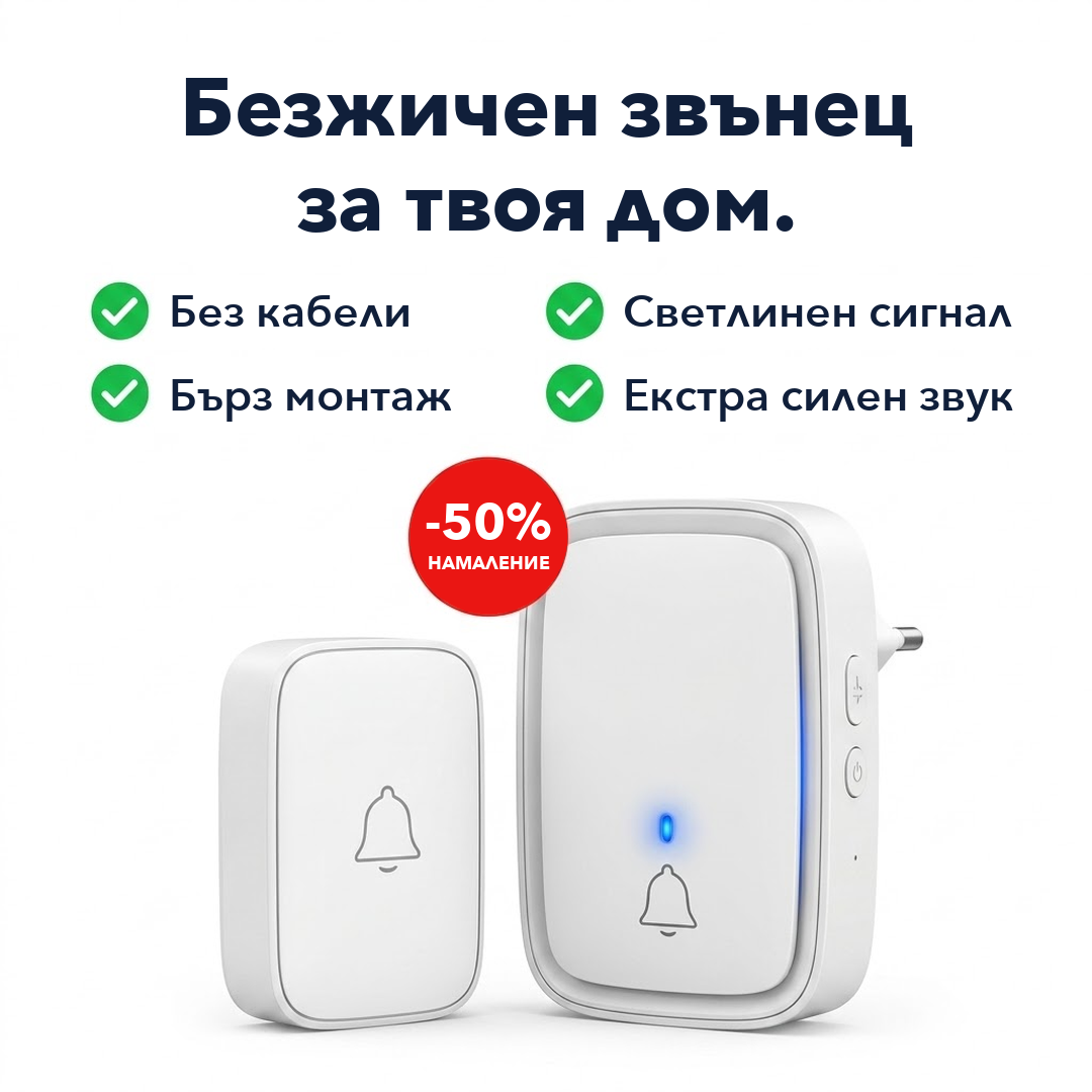 Безжичен звънец за врата RingFree™